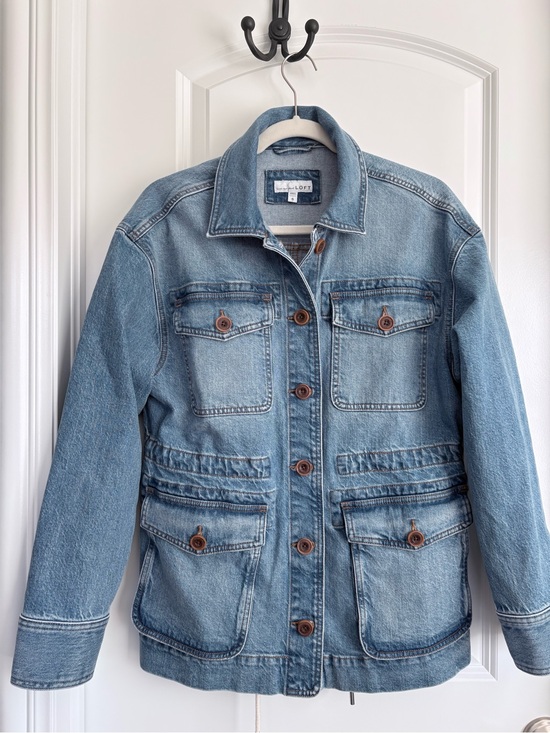 LOFT Jackets & Blazers - LOFT Light Blue Denim Jean Jacket with Front Pockets